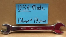 Indestro Duro 12mm x 13mm Metric Open End Wrench #41213A  USA MADE!!