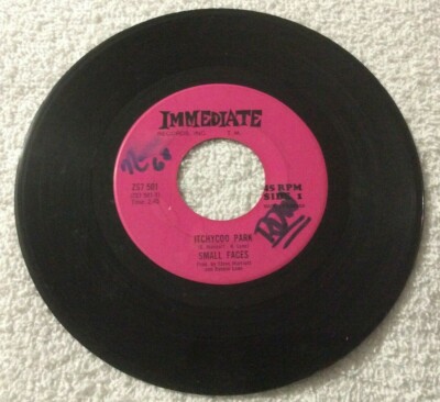 Small Faces   Itchycoo Park / I'm Only Dreaming - 45 RPM Record 7'' ZS7 501