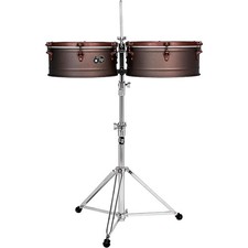 LP 60th Annvrsry Timbales w/Rustic Bronze hardware 14in/15in Antique Bronze Fnsh