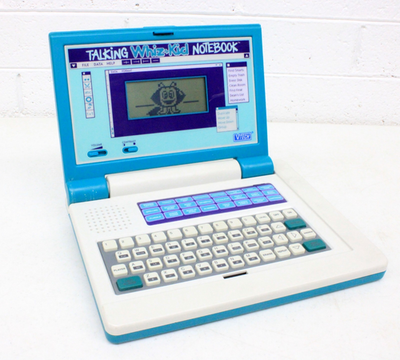 Vtg V-Tech 90s Whiz Kid Talking Notebook Computer Activity
