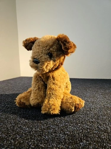 Vintage 1996 Ty Classic Chips Brown Puppy Dog 10" Stuffed Animal Plush