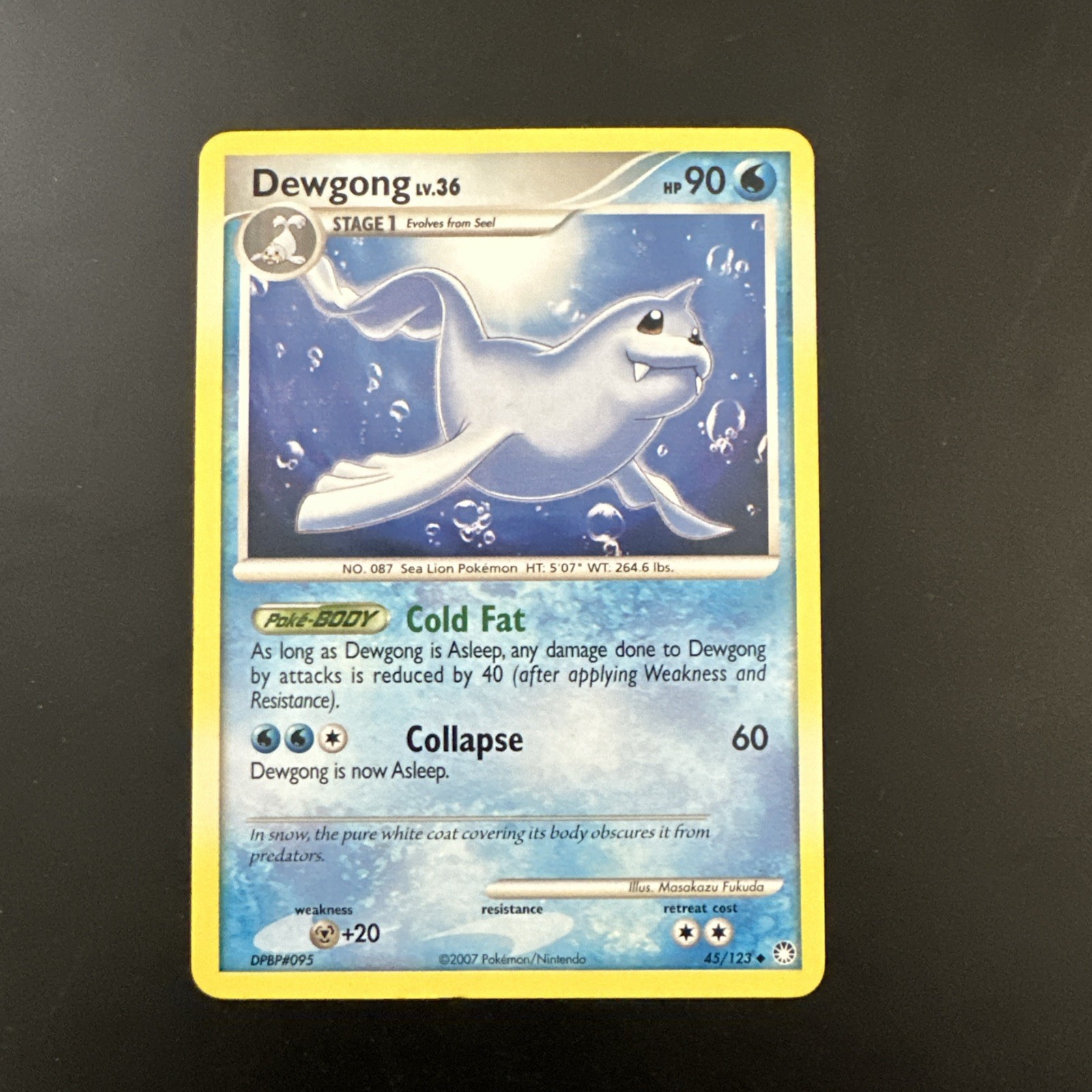 Dewgong 45/123 Mysterious Treasures Regular