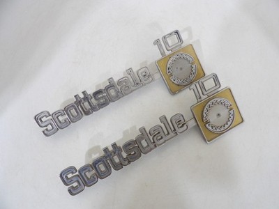 1973 1974 1975 1976 1977-1980 Chevrolet Scottsdale 10 Truck Fender Emblems OEM