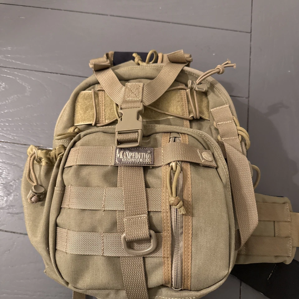 Maxpedition Sitka Gearslinger Khaki Sling Pack - Never Worn Like New - Image 2 of 4