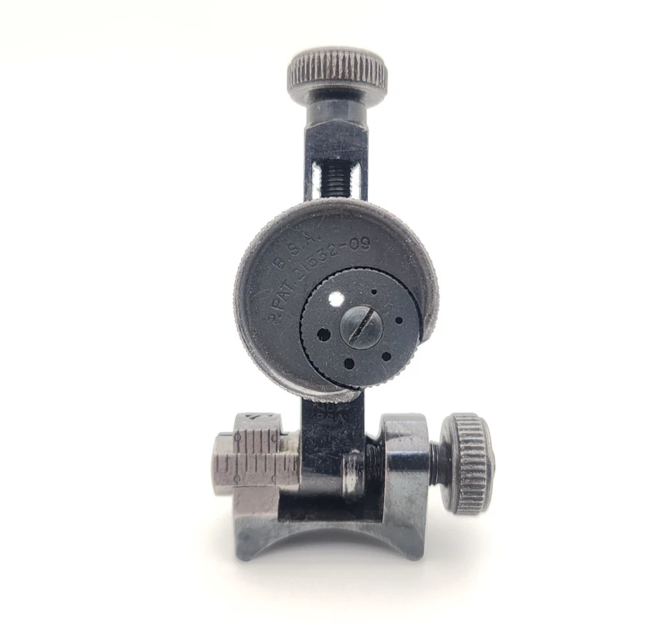 ¿Martini BSA vintage? Henry? Mira para rifle de aire modelo 8 con disco de apertura giratorio Foto 2 de 4