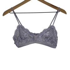 Savage X Fenty Lavender Lace Bralette Sz S Dainty Feminine Coquette Wireless Bra