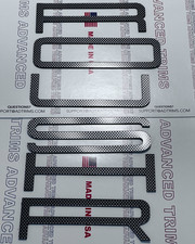 Carbon Front Grille Letters For Roush 2015-2019 Not Decals Carbon Front Grille Letters For Roush 2015-2019 Not Decals