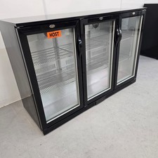 Beer Cooler Triple 3 Door Hinged 330L Bar Pub Chilled Drinks Commercial Host ...