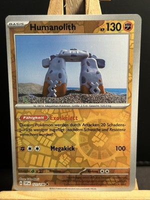 Pokémon Humanolith Scarlet & Violet #121/198  