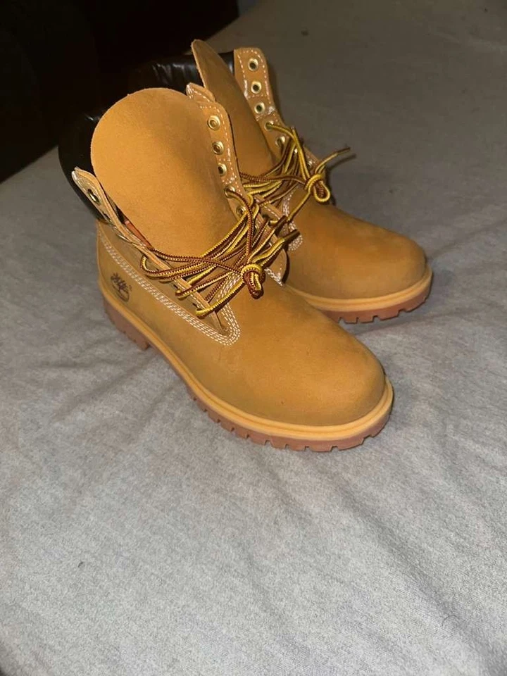 Timberland 10061024 Men's Premium 6" Waterproof Boots - Wheat Nubuck - Image 3 of 4