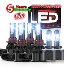 For GMC Yukon XL 1500 2500 2000-2006 LED Headlight High Low Fog Light Bulbs Kit