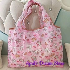 Foldable Tote Shopping Bag Mikko Characters Pink