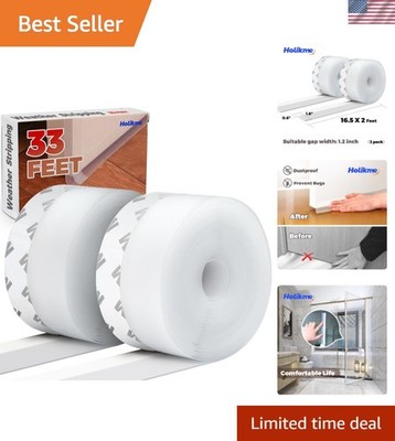 Weather Stripping Tape: 33 Feet Long Door Seal for Noise & Dust Proofing
