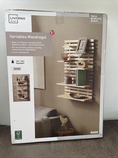 Variables Holz Wandregal mit Regalböden 6 Fächer LIVARNO HOME