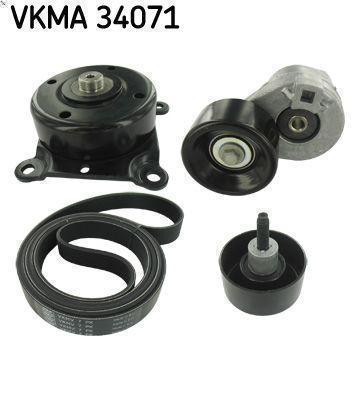Kit Cinghie Poly-V SKF VKMA 34071 per FORD TRANSIT Furgone (FA_ _) 2.4 2000-2003
