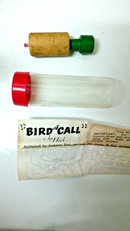 vintage 2" wooden- BIRD CALL by Hick