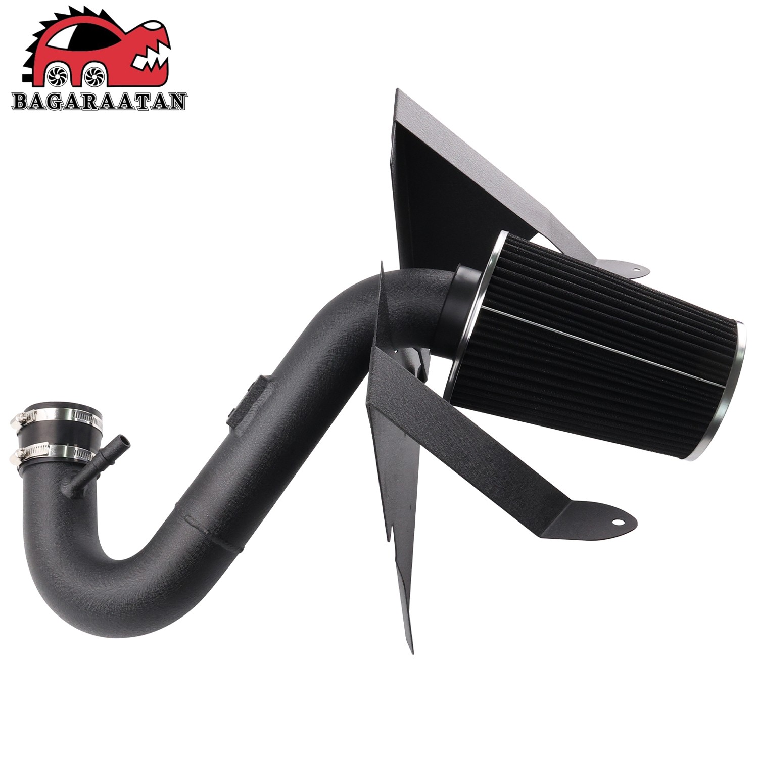 BLACK For 2005-09 Ford Mustang 4.0L V6 Cold Air Intake System Pipe Kit + Filter