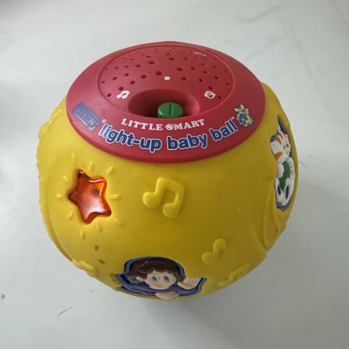 Vintage Vtech Little Smart Light-up Baby Ball Toy Learning Tested & Works
