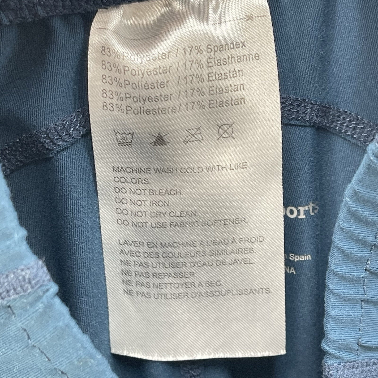 FitsT4 Sports Riding Leggings Girl Medium Blue Equestrian Pants Horse Outdoor