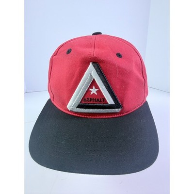 Asphalt Yacht Club Snapback Hat Red Black Triangle Star Logo Preppy Streetwear