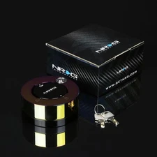 NRG STEERING WHEEL QUICK RELEASE ADAPTOR ANTI-THEFT SECURITY LOCK+KEY IRIDIUM