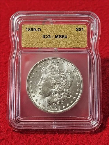 1899-O MORGAN SILVER DOLLAR  ICG  MS 64                                   #T1647