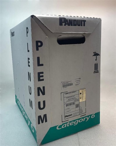 New Panduit PUP6C04WH-ULP Cat 6 U/UTP Cable 1000FT CMP 90C - Afbeelding 2 van 4