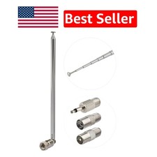Improved FM Stereo Reception: 75 Ohm Telescopic Antenna for Home Audio Systems