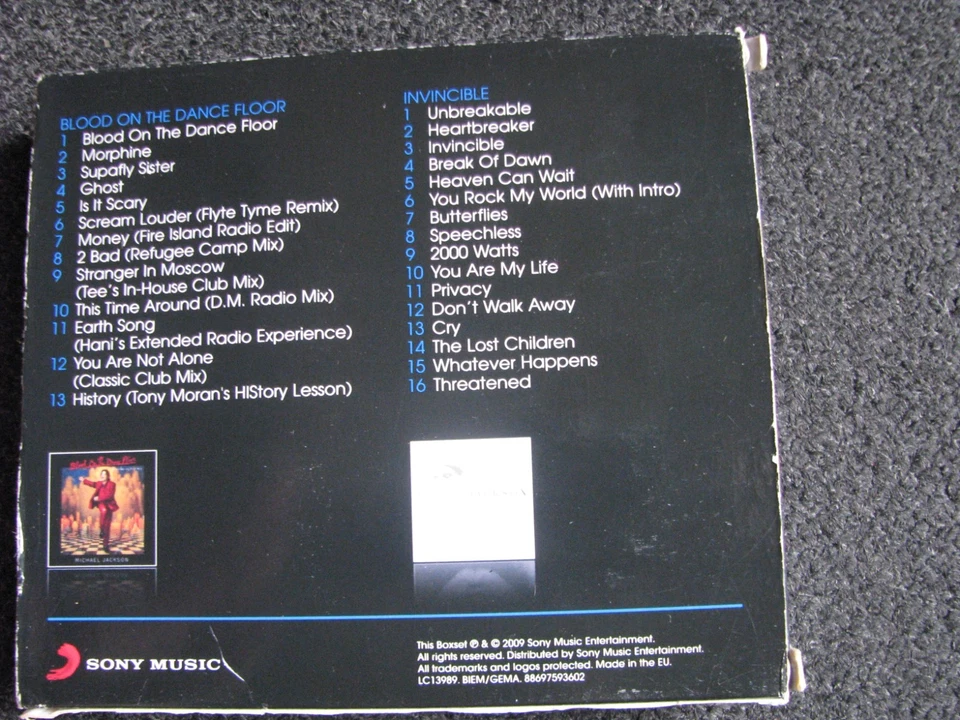 Michael Jackson-Blood on the Dance Floor/ Invincible 2 CD Box-2009 EU-Sony Music - Bild 2 von 4