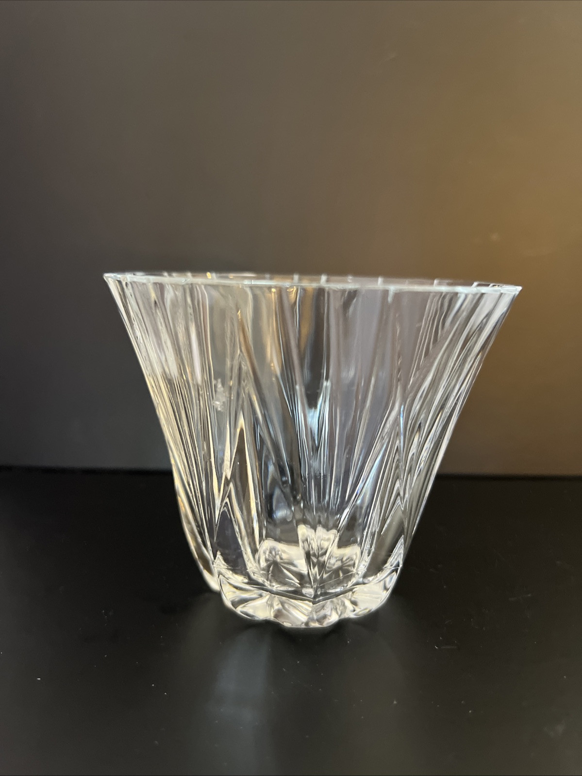 4) Stunning Mikasa Crystal Candle Holder 3.5