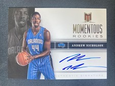 ANDREW NICHOLSON 2012-13 Panini Momentum Momentous Rookie Auto #28