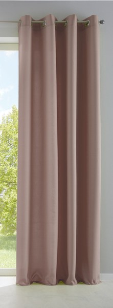 Vorhang Gardine ÖSen Blickdicht Matt LichtdurchläSsig Hxb 145X140 Cm Taupe-image
