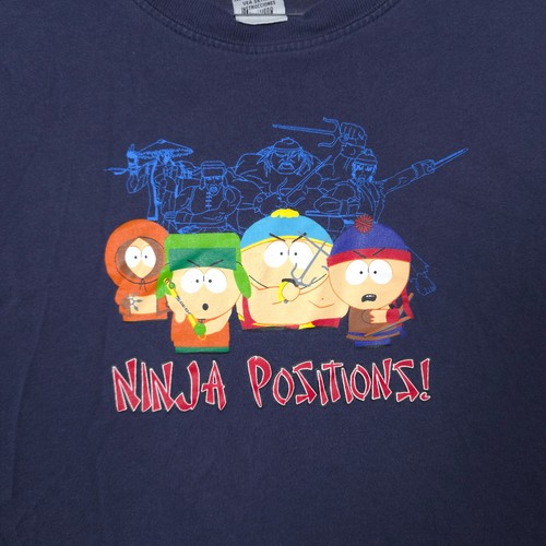 Vintage South Park Shirt Mens XL Cartman Stan Kyle Kenny Ninja Positions 2006 - Picture 2 of 8