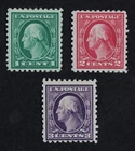 CKStamps: US Stamps Collection Scott#424 425 426 Washington Mint H OG