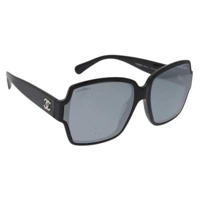 小物 CHANEL Chanel Sunglasses Coco Mark Black CHANEL COCO Mark Sunglasses plastic Black 5385-A CC Auth BA11986