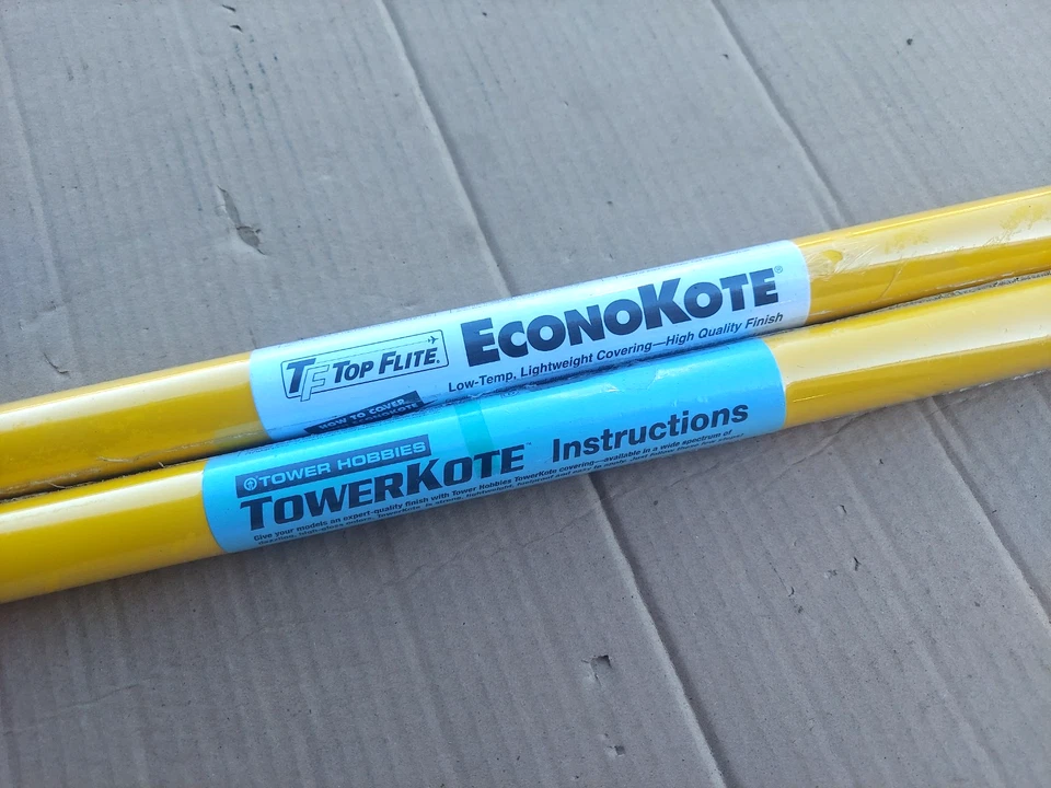 New 2 Rolls EconoKote TowerKote Cub Yellow RC Model Airplane Film Covering NOS - Image 3 of 4