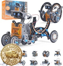 12-in-1 Solar Robot Kit for Kids Age 8-12, STEM Educational Solar Power Robotic