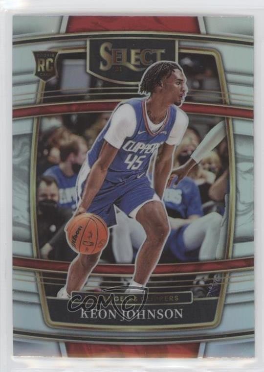 2021-22 Panini Select Concourse Silver Prizm Keon Johnson #40 0cv