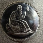 US Seated Liberty Dollar 1 Troy Oz 999 Fine Silver Round