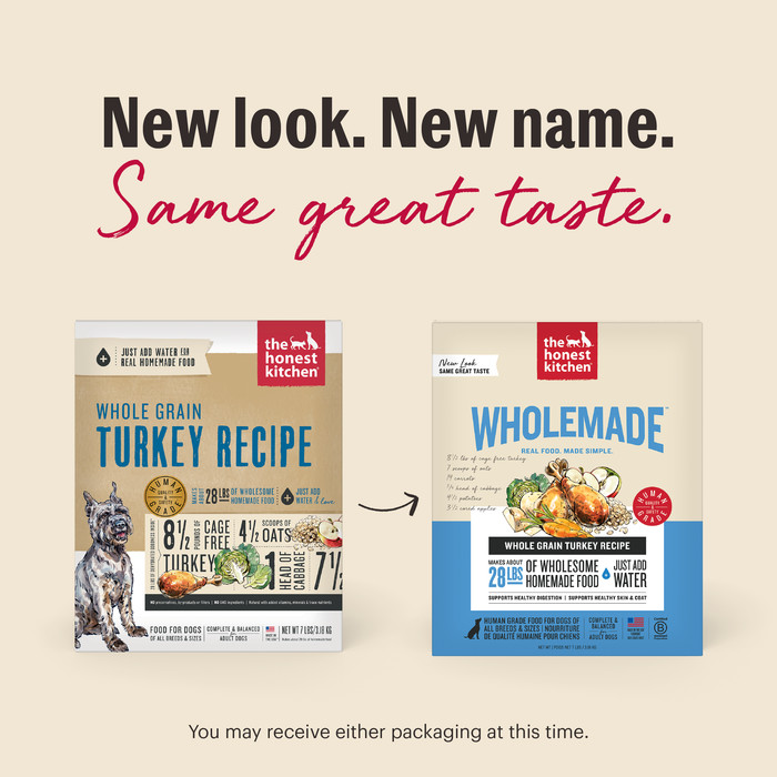 The Honest Kitchen Wholemade Whole Grain Turkey Pecipe Dog Food