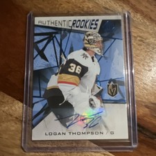 2021-22 Upper Deck SP Game Used Logan Thompson #196 Vegas Rookie Autograph