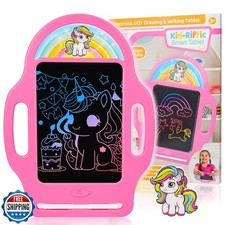 8.5 Inch Magic LCD Writing Tablet for Kids 2-7   Unicorn Rainbow Learning Doo