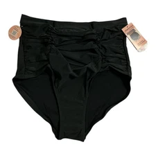 Shapermint High Waisted Control Bikini Bottom Women 2XL Black Tummy Shaping NWT
