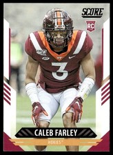 2021 Score Caleb Farley Rookie Virginia Tech Hokies #341