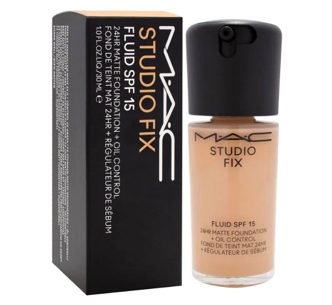 MAC Cosmetics Studio Fix Fluid Foundation SPF 15 - NC37 - 1.0 oz/30ml New In Box - Image 2 of 2