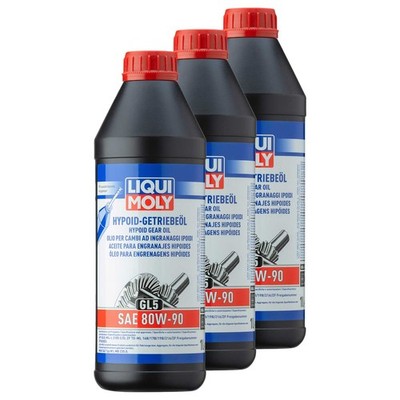 Getriebeöl LIQUI MOLY Hypoid (GL5) SAE 80W-90 3 X 1 Liter für Mazda Toyota Ford 