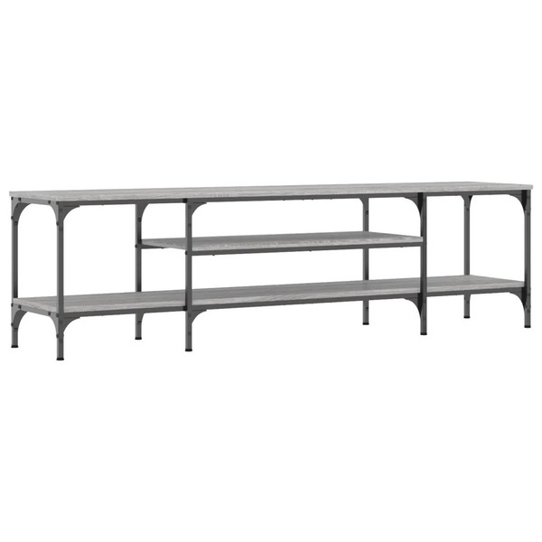 Tv-Schrank Grau Sonoma 161X35X45 Cm Holzwerkstoff & Eisen-image