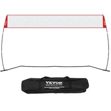 VEVOR Freestanding Volleyball Training Net with Stand Carry Bag Indoor Outdoor