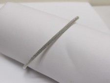 Designer LAGOS Sterling Silver Signature Caviar Beaded Bangle Bracelet, Size L