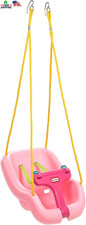 Little Tikes Snug 'N Secure Pink Swing with Adjustable Straps, 2-In-1 for Baby a